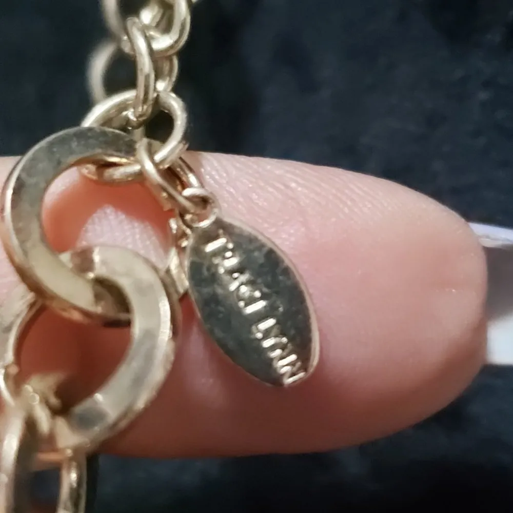 Traci Lynn Women's Faux Pearl Statement Chunky Bib Choker Necklace Gold - Image 7