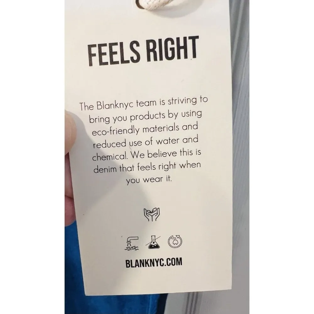 Blank NYC The Hoyt High Rise Mini Flare Jeans - Blue Plus Size 14W NWT - Image 8