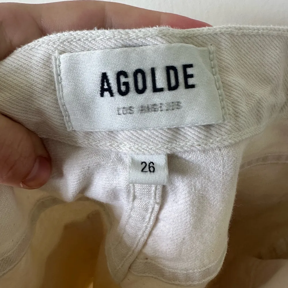 Agolde Remy High Rise Straight Jeans in Paper Size 26 - Image 6