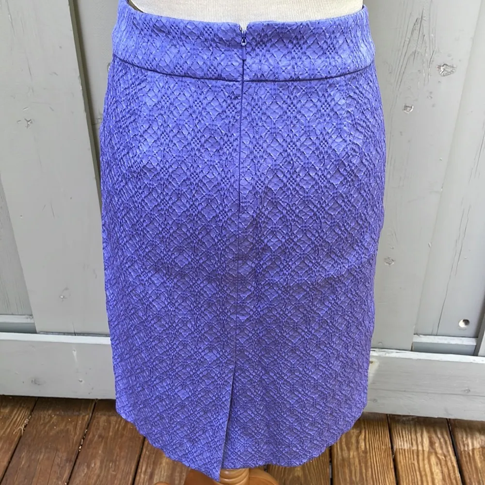Banana Republic Violet Textured Skirt Size 10 - Image 4