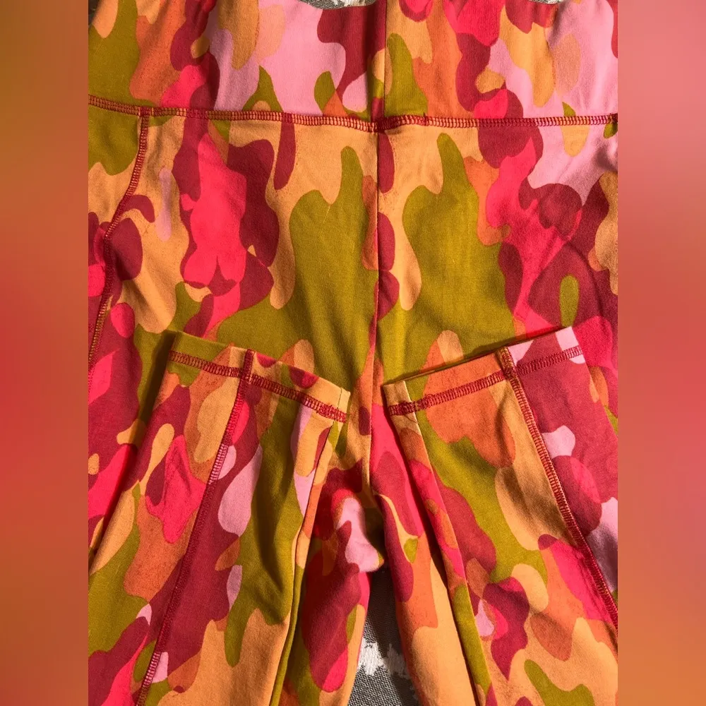 LOGO by Lori Goldstein Colorful Camouflage Women's Leggings cotton and spandex - Image 6