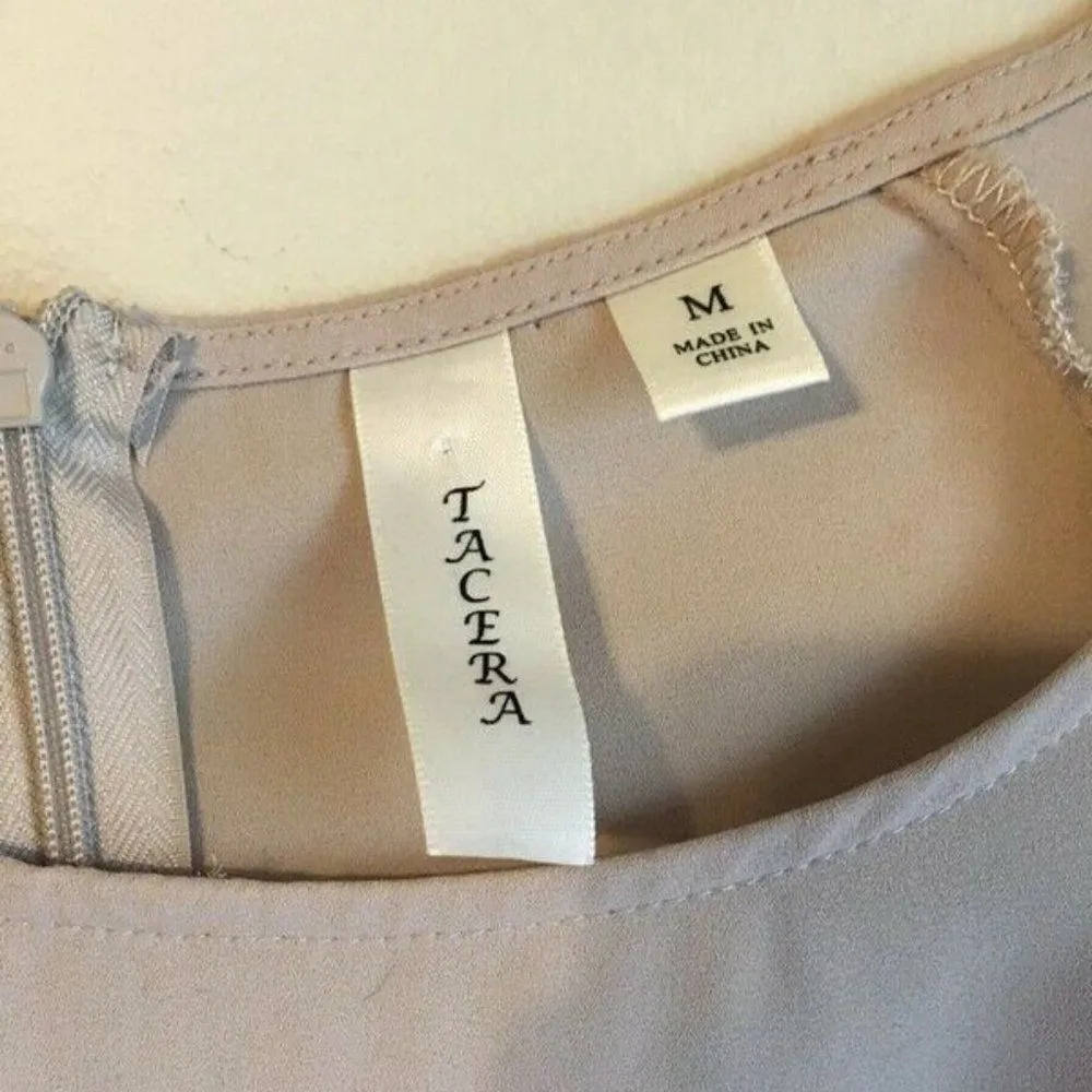 Tacera  medium beige dress - Image 5