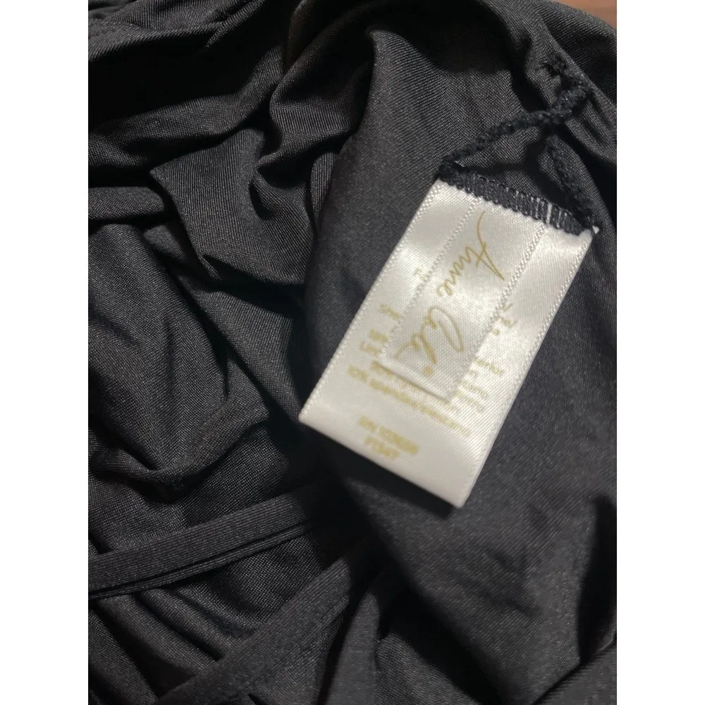 Anne Cole Live in Color Surplice Maillot Skirted Swim Dress Black Size 14 New - Image 9