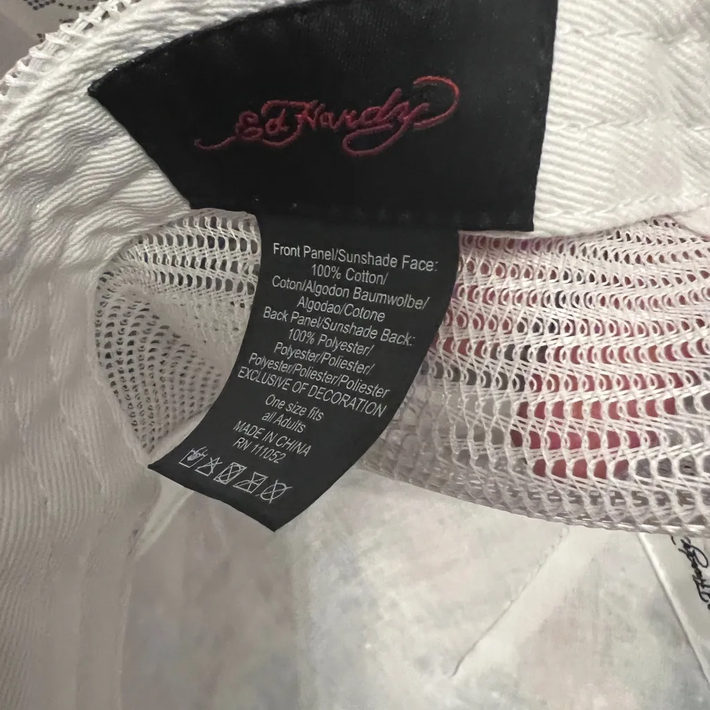 Ed Hardy Purple and White Tiger Hat - Image 3