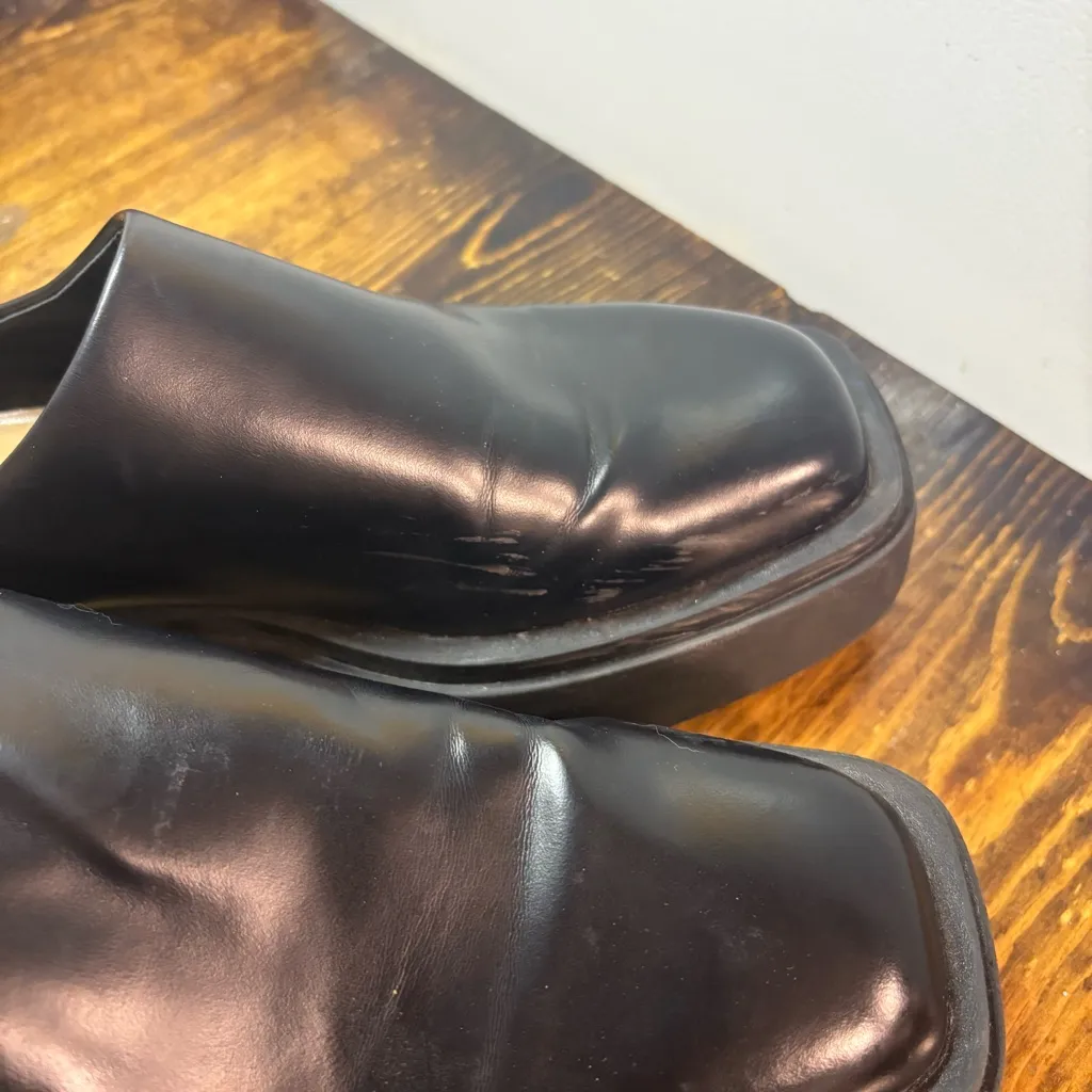 H&M‎ Black Platform Mules Size 41 (10) - Image 3