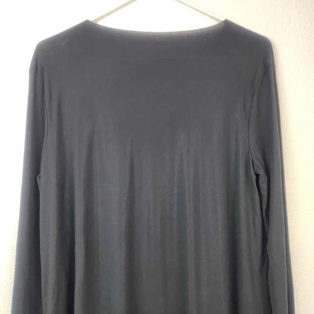 Wolford Black Long Sleeve Shirt Size Medium - Image 5