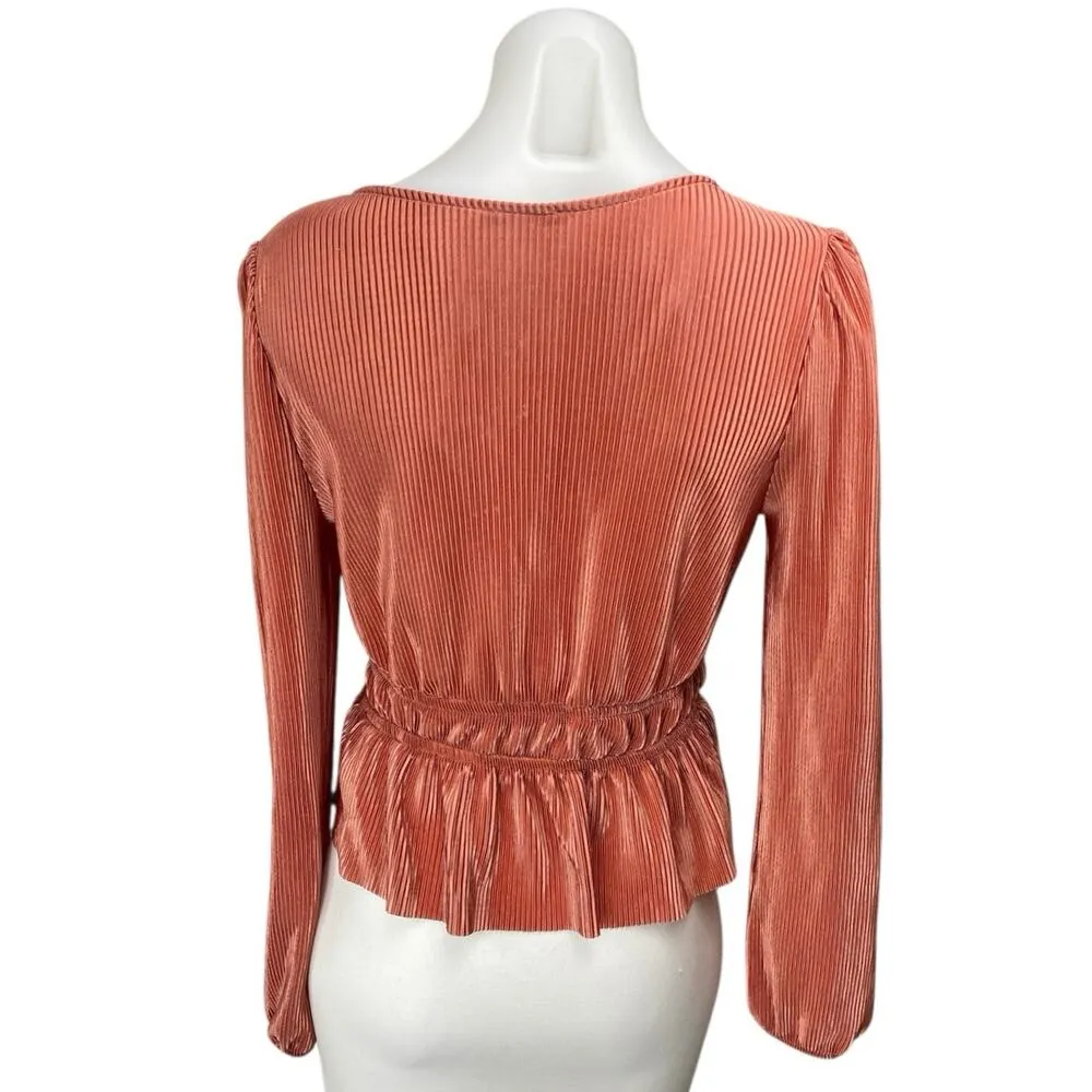 Blashe Orange Long Sleeve Plunge V - Image 2