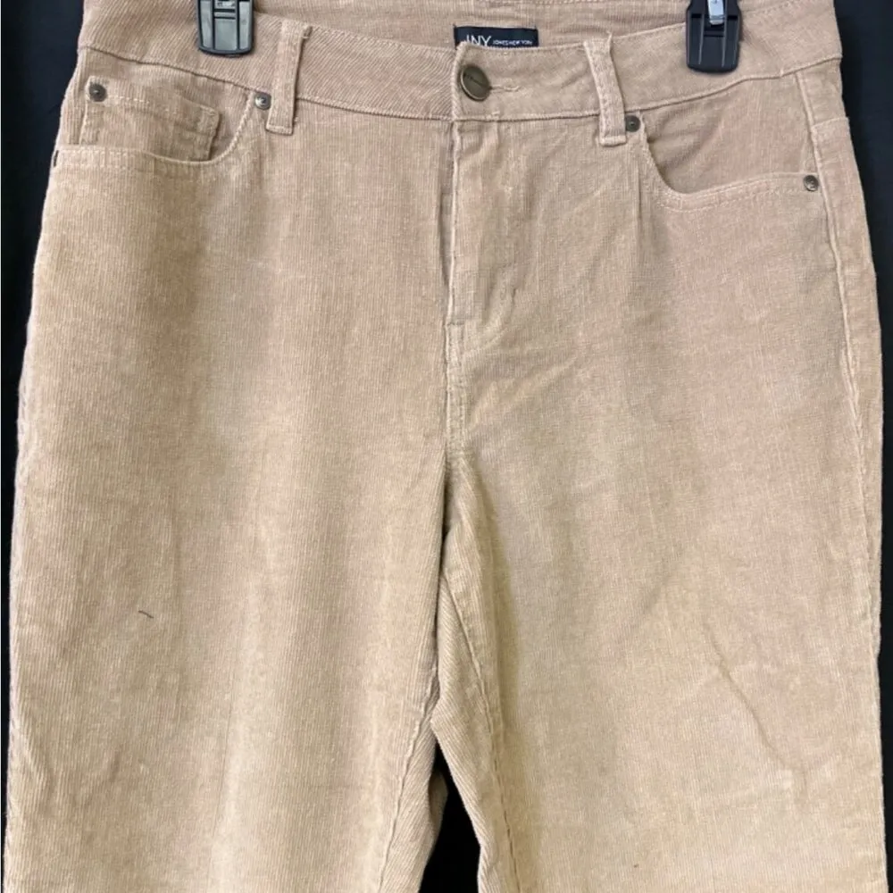 Jones New York Women’s Tan Corduroy Pants/Bootcut Sz 10 SKU 4440 - Image 2