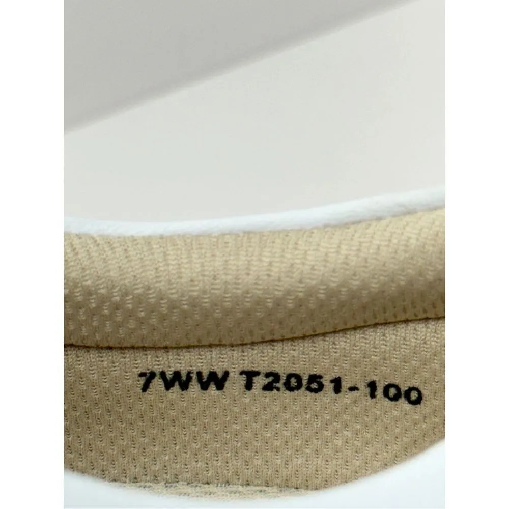 Trotters Avrille Sneaker Womens Size 7W Wide White Leather Slip On Shoes - Image 10