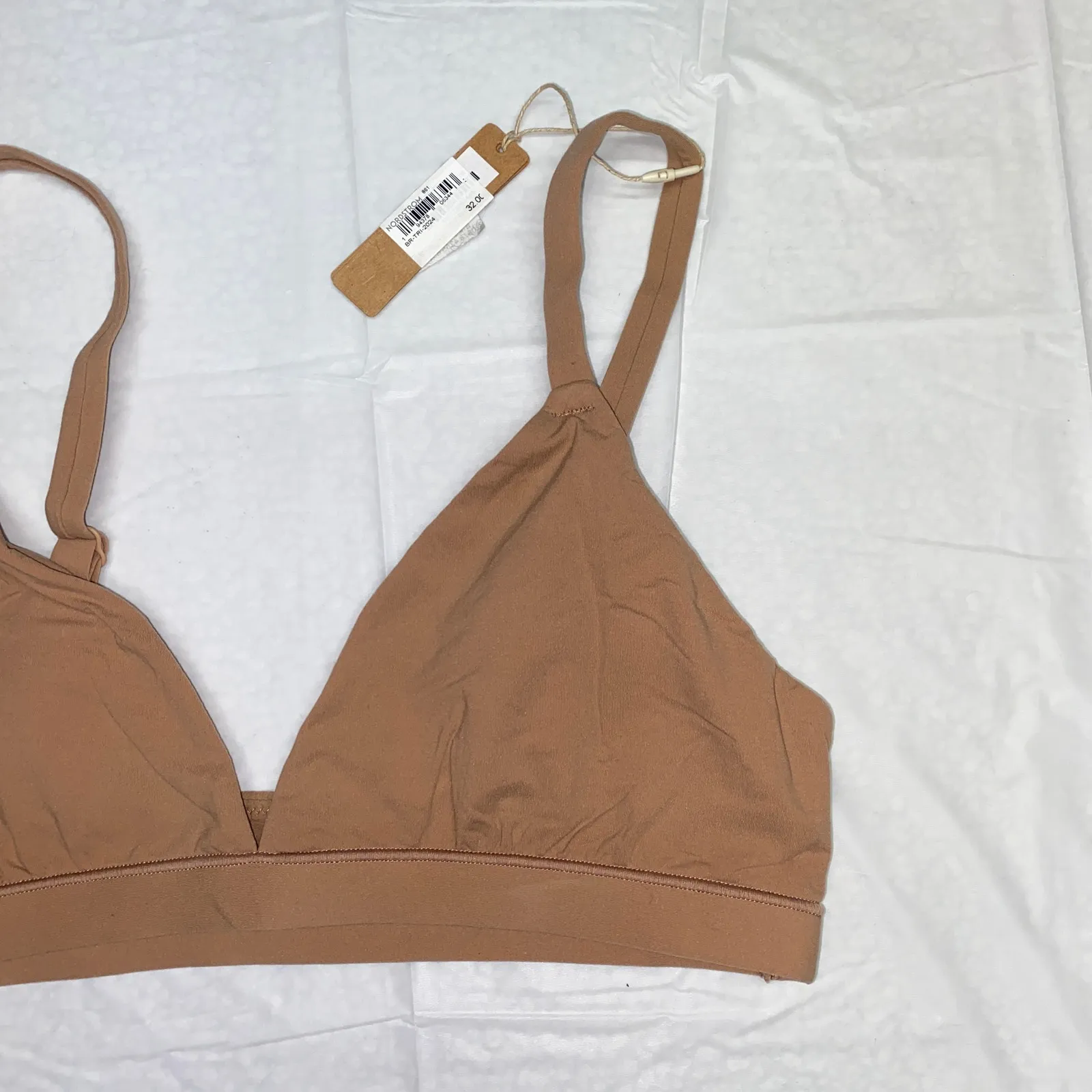 NWT Skims Sienna Brown Fits Everybody Triangle Bralette Bra Women's Size Medium - Image 3