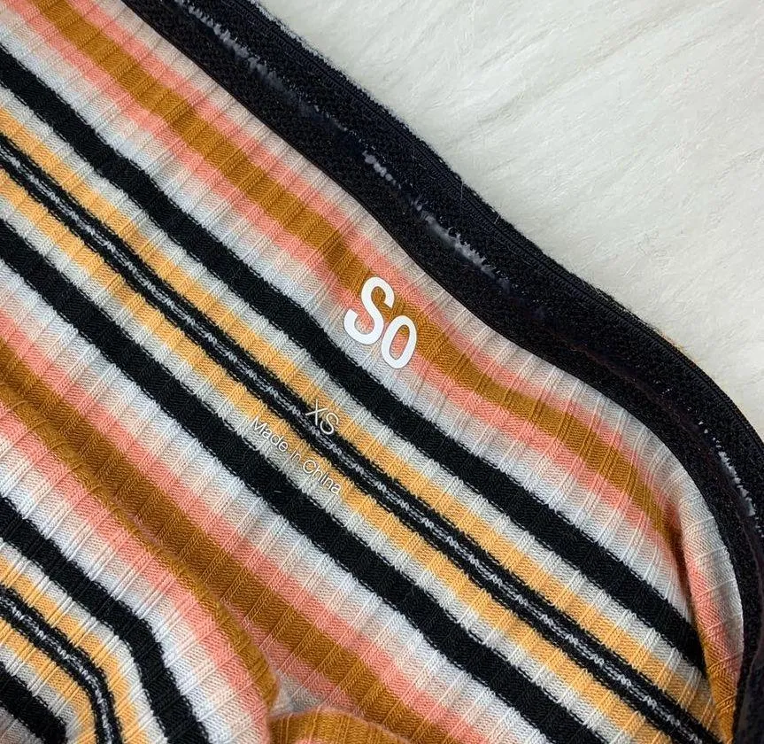 Striped Off Shoulder Dress - Image 4