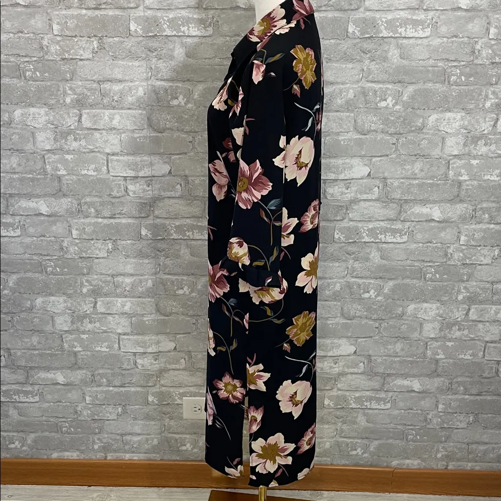 Lulu's Mary Anne Black Floral Print Midi Shirt Dress - Image 4