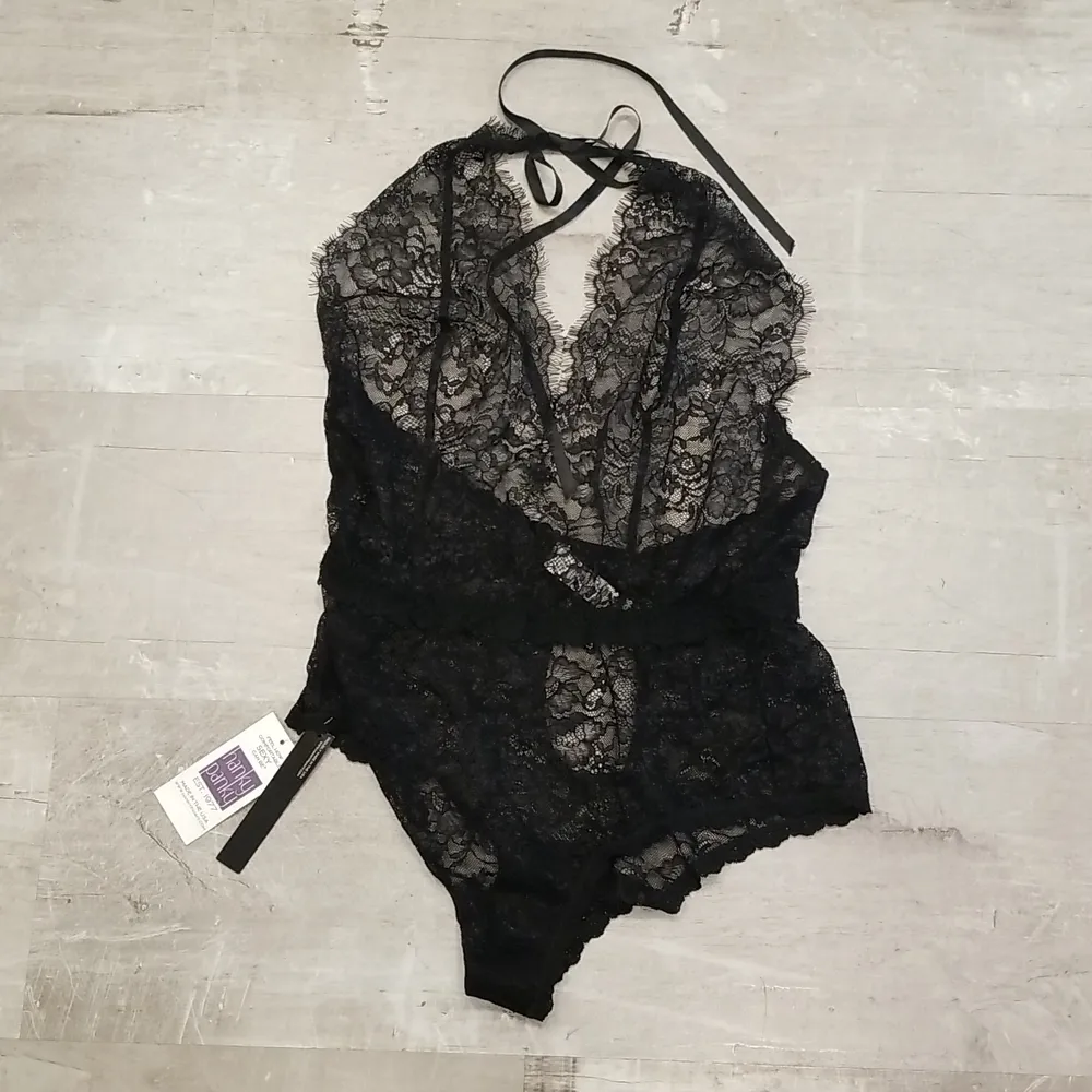 💕HANKY PANKY💕 After Midnight Wink Plaything Bodysuit ~ Black Large L NWT - Image 10