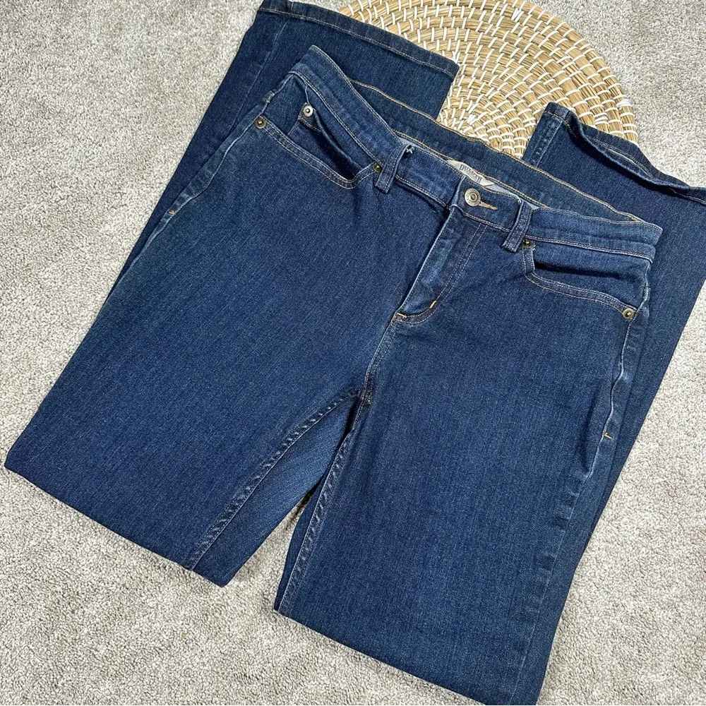 Duluth Trading Co Women's Daily Denim Bootcut Jeans Mid Rise Medium Wash 8X31 Blue Size 8 - Image 3