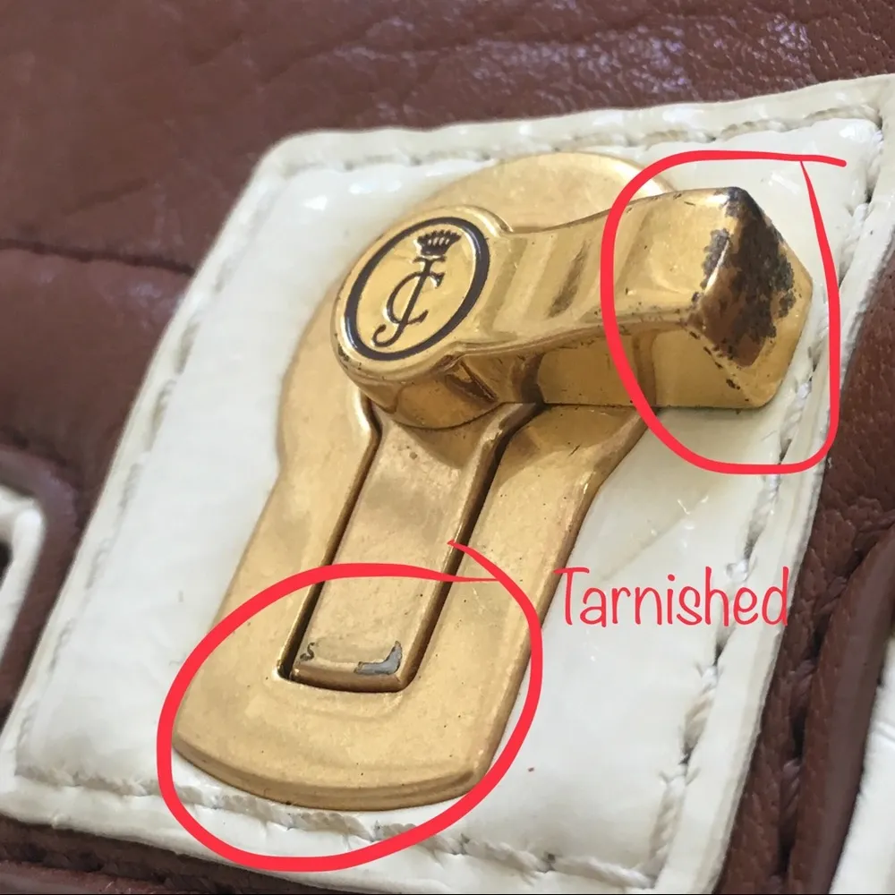 Vintage Juicy Couture Leather CrossBody Bag - Image 8