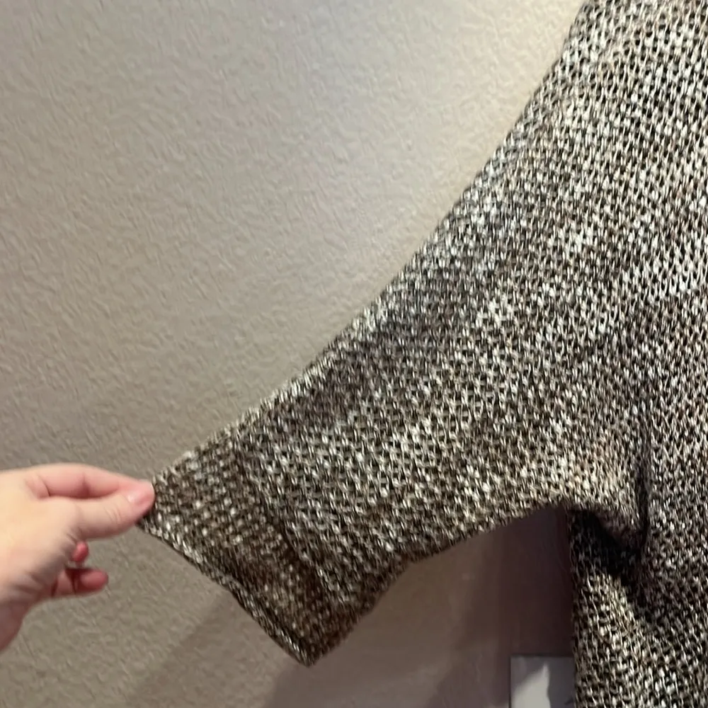 DressBarn Women’s Brown Loose Knit Sweater Size 1X - Image 5