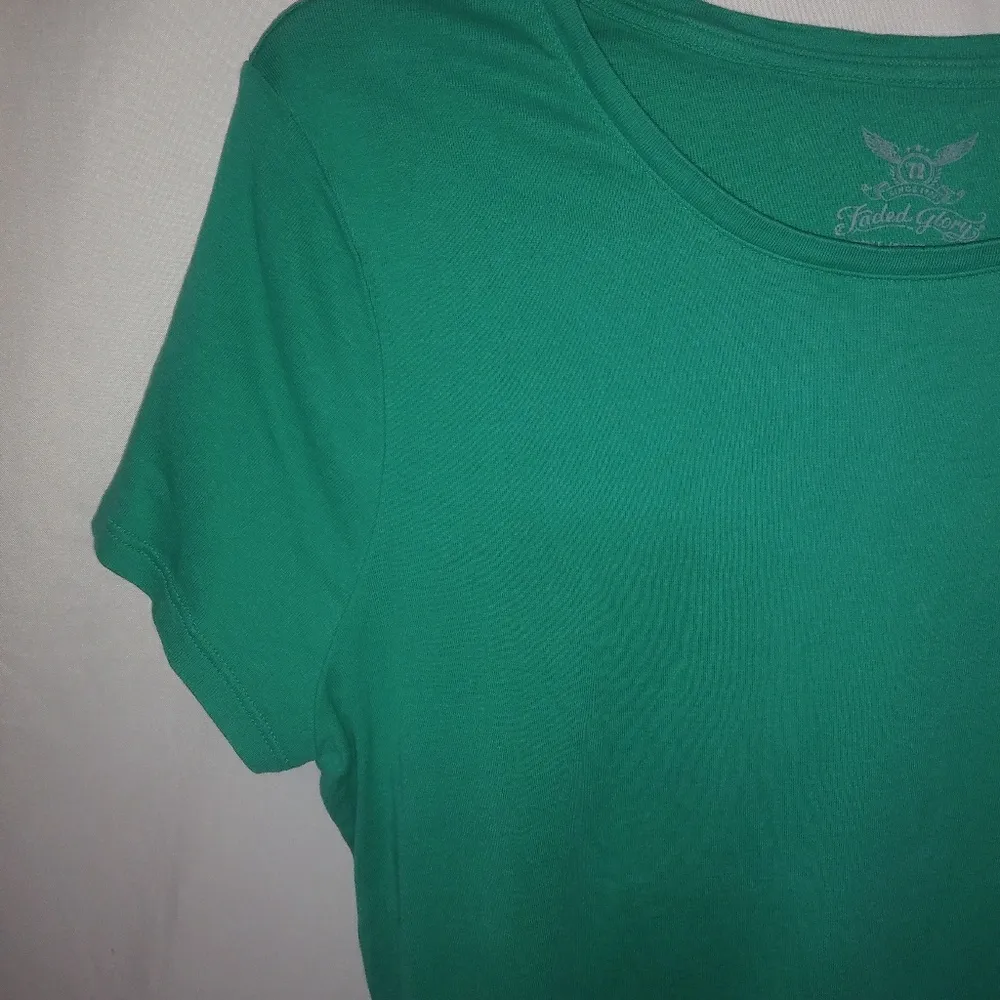 FG 2X Kelly Green Capped Sleeved T-shirt Top - Image 2