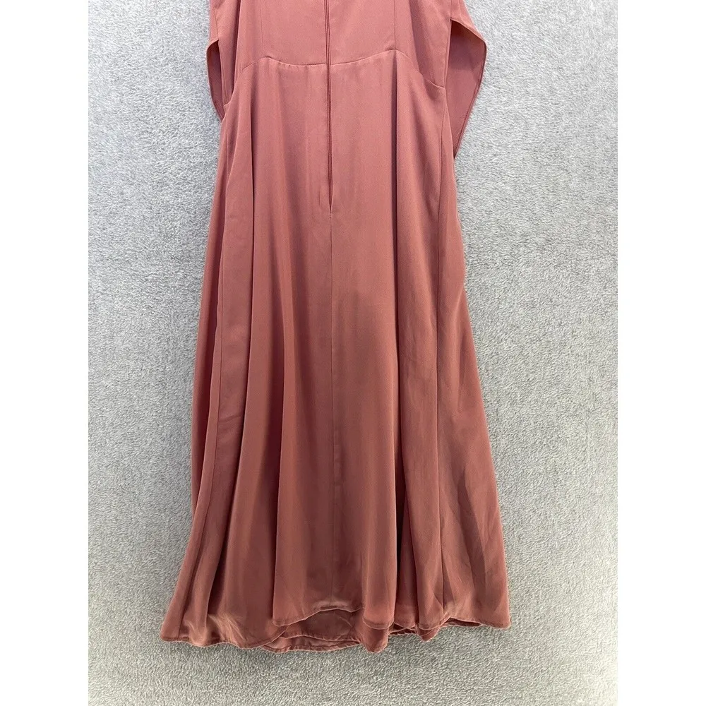 Asos Women's Dress Sleeveless Solid Pink Size 6 V Neck Tank - Image 8