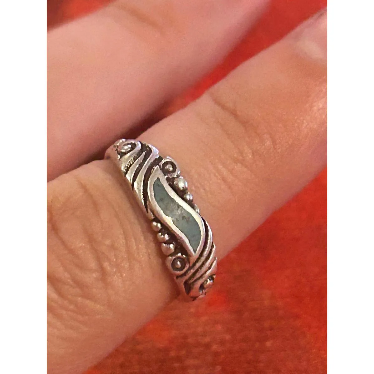 C69 ring size 4.75 925 sterling silver - Image 3