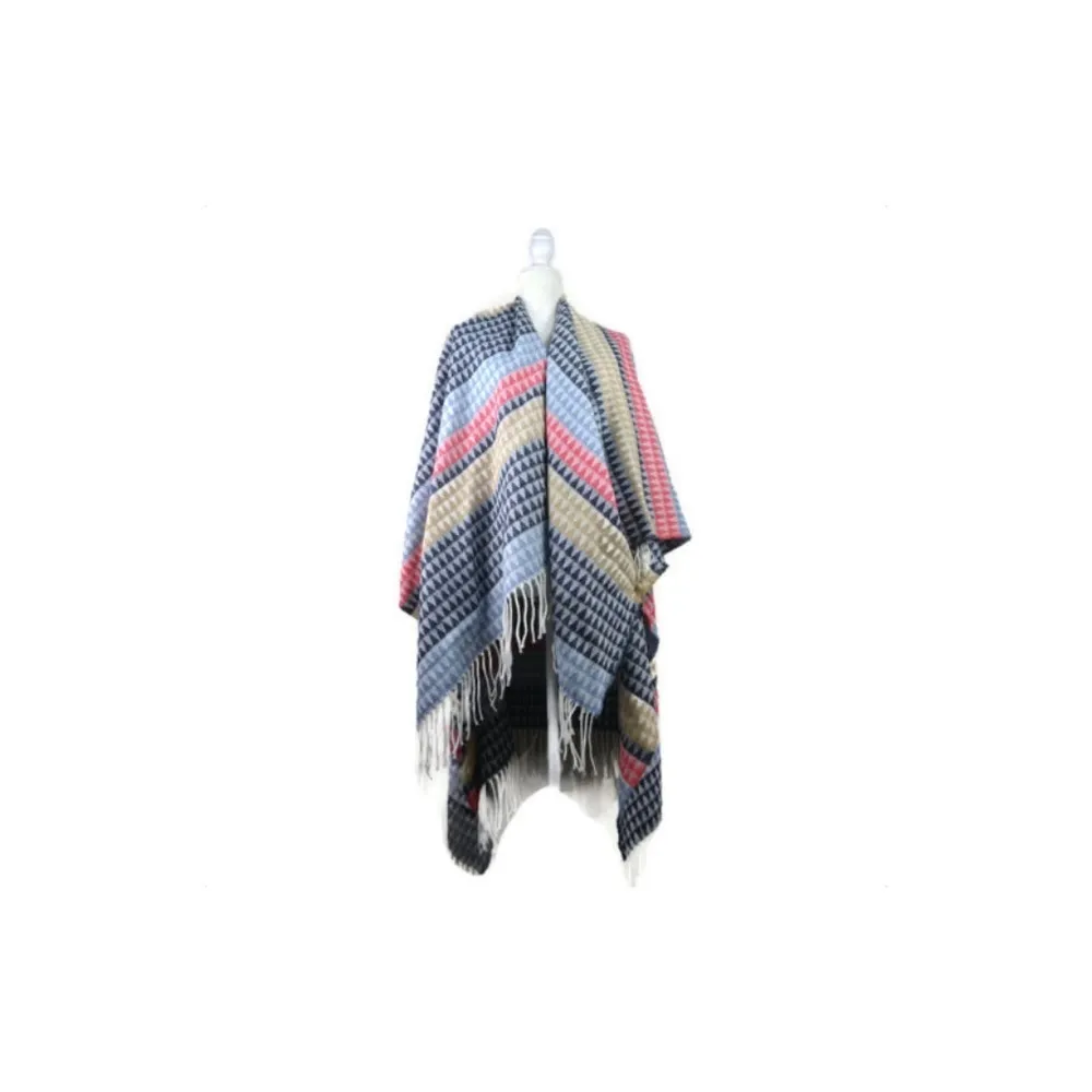 💕BCBGMAXAZRIA💕 Fiesta Triangle Wrap Poncho NWOT - Image 4