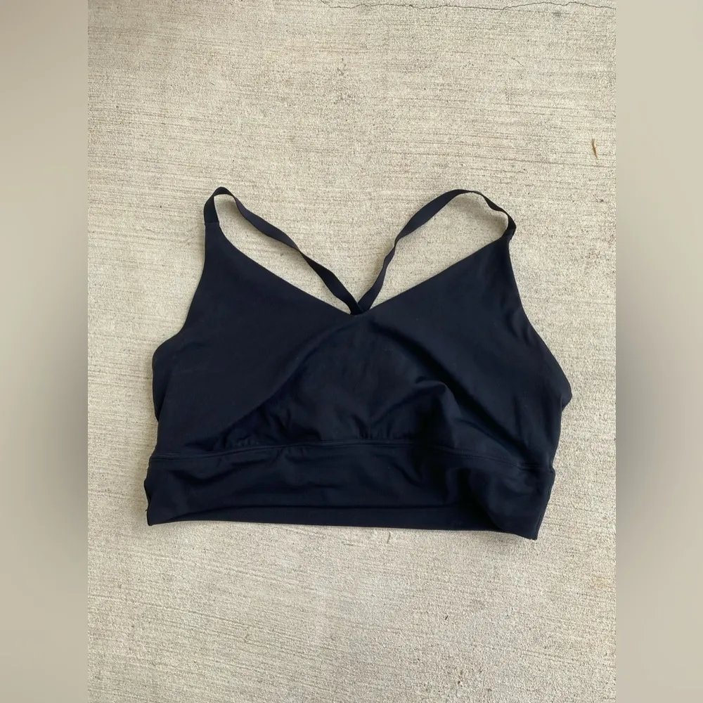 Aerie Offline‎ Black Strappy Back Sports Bra, Size XXL - Image 2