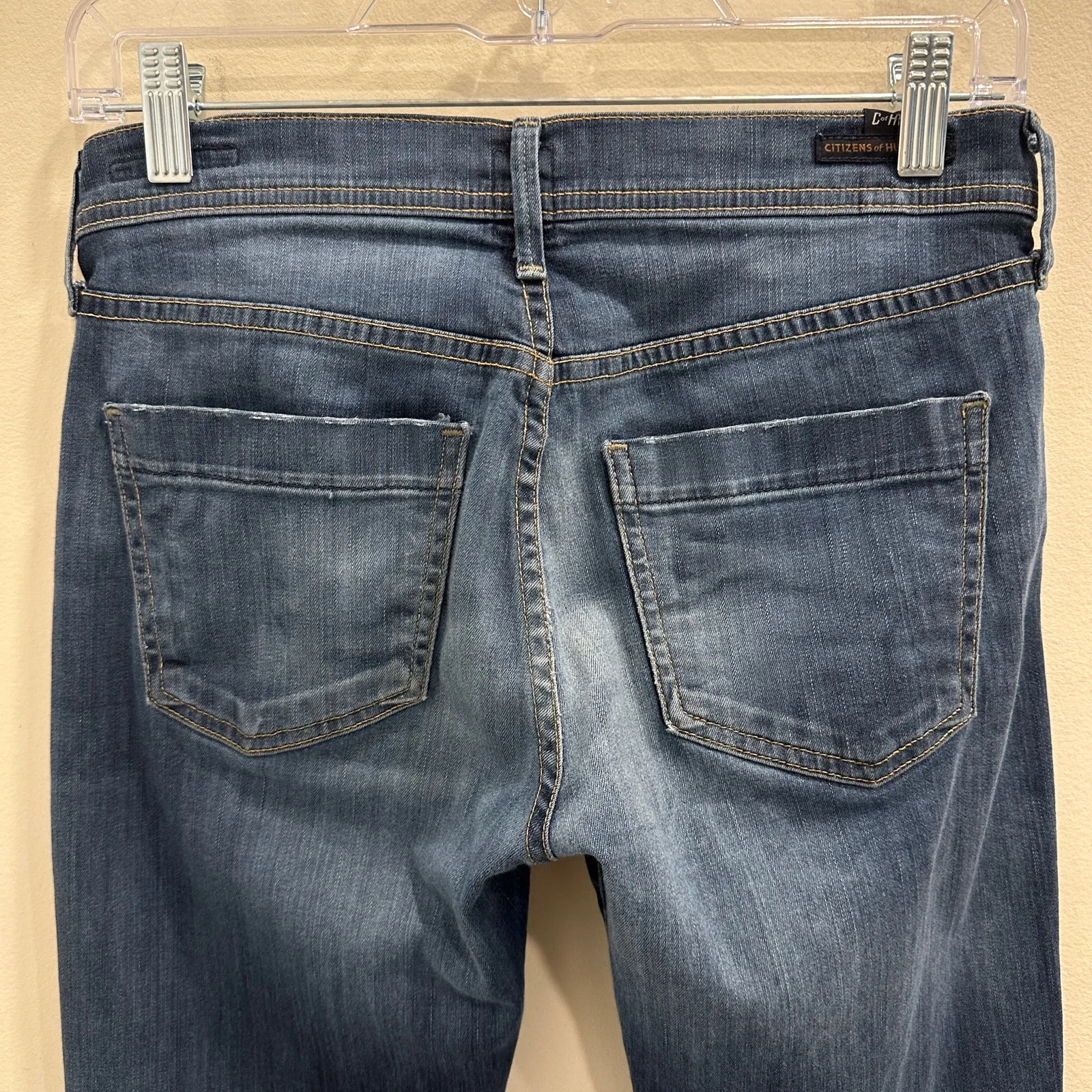 Citizens of Humanity Dani Cropped Cuffed Straight Leg Jeans Medium Wash Size 26 - Image 6