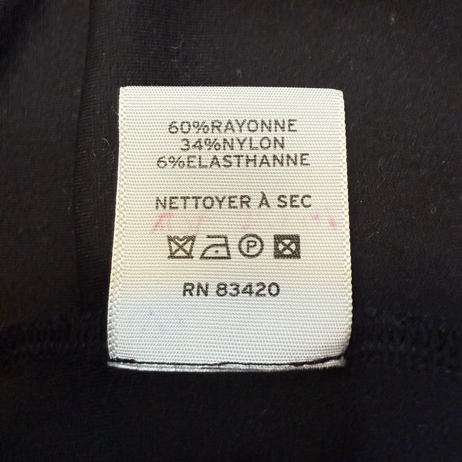 Relative Women Black Crew Neck Blouse Sz L Dolman Long Sleeve Boxy Hem Front Tie Size L - Image 6