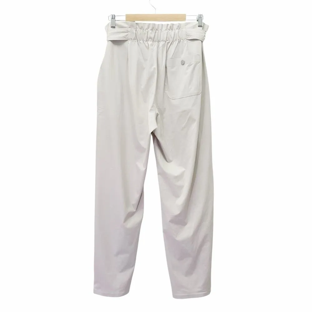 Athleta Skyline Pant II Abalone Grey Paperbag Waist Stretch Size 12 Quick Dry - Image 4