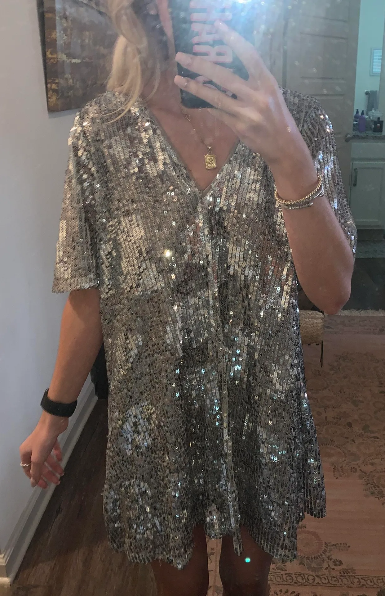 ZARA Sequin Dress - Image 4