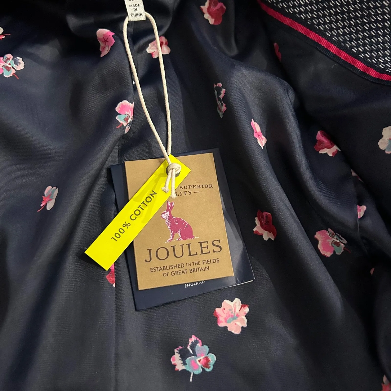 NWT Joules Juliane Blazer Womens French Navy Blue Cotton Size 2 Business/Preppy - Image 9