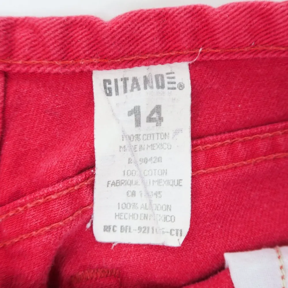 Vintage 80s Gitano High Waisted Hot Pink Denim Shorts Size 30 - Image 9