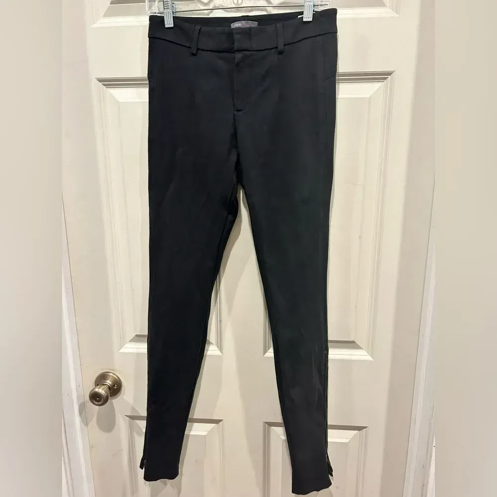 Vince The Italy Ponte Ankle‎ Zipper Ponte Skinny Pants in Black size 6 - Image 3