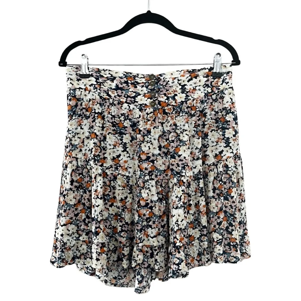 MINKPINK Flowy Floral Ruffled Mini Skirt Sz M - Image 3