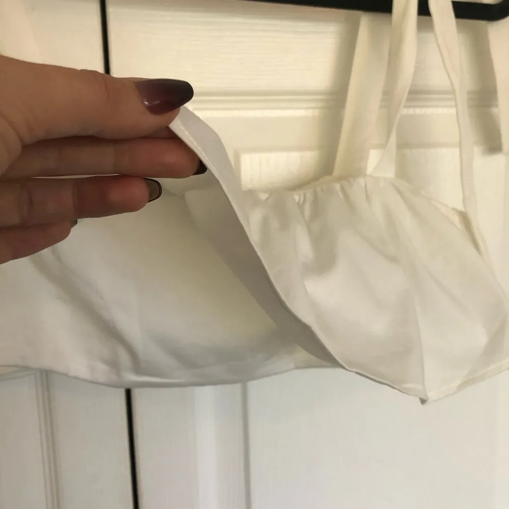 Camila Coelho Revolve Brittany White Ruffle Crop Top Size S - Image 5