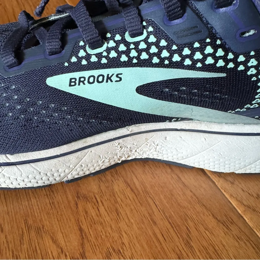 Brooks Ghost 14 Athletic Sneaker Shoes Women's Size 11 Purple Mint Green - Image 7