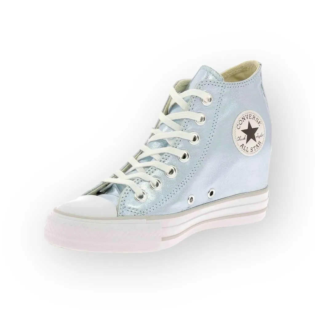 Rare: Sophia Vergara’s Converse ✪ Chucks Lux Mid Wedge Sneakers ✪ Metal Glacier - Image 15