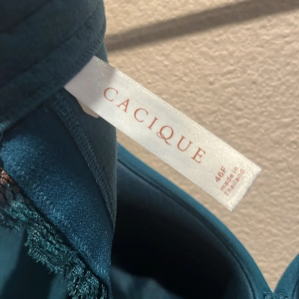 Cacique Lane Bryant Women's Teal Bra Size 46F or 46DDD - Image 9