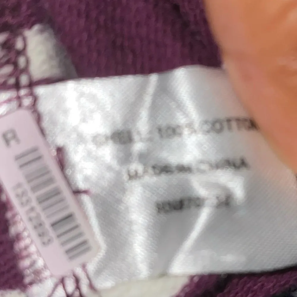 Sweatshirt Drawstring Mock neck front pouch pocket striped size large - Image 17