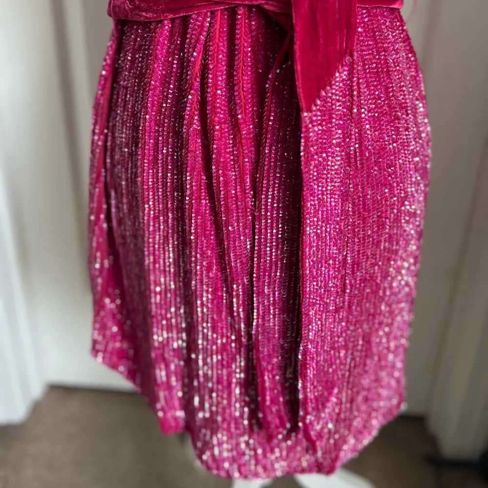 Retrofete x Revolve Ella Dress in Fuschia pink size small - Image 7