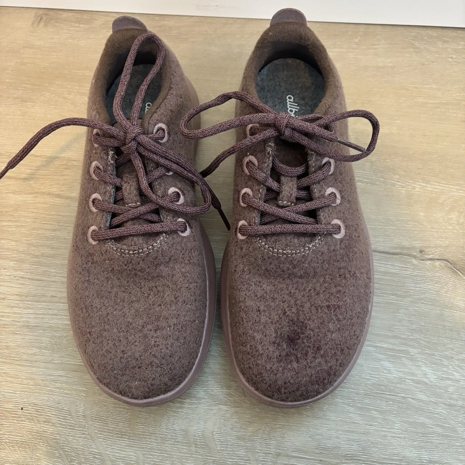 Allbirds Wool Runners Women's 8 Wide Mauve Heather Merino Wool Sneakers - Image 4