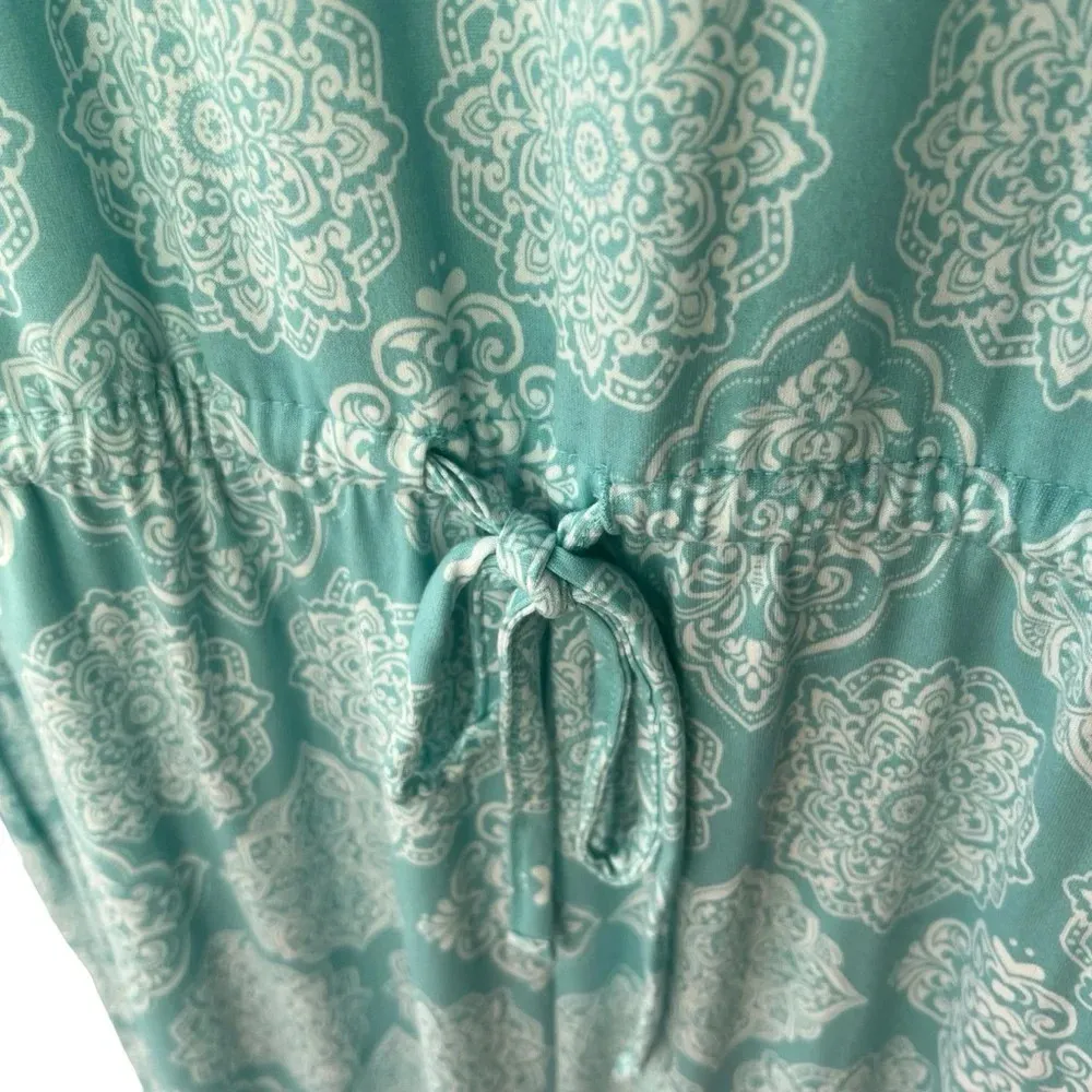 NWT MUK LUKS French Terry Weekend Story Cloud Knit Jumpsuit Size Large White - Image 4