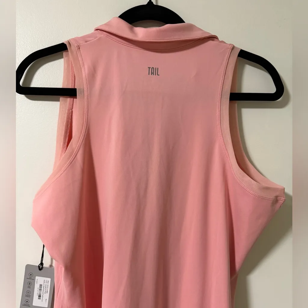 NWT Tail Phoenix Suella Racerback Polo Dress in Quartz Pink Size L Size L - Image 9