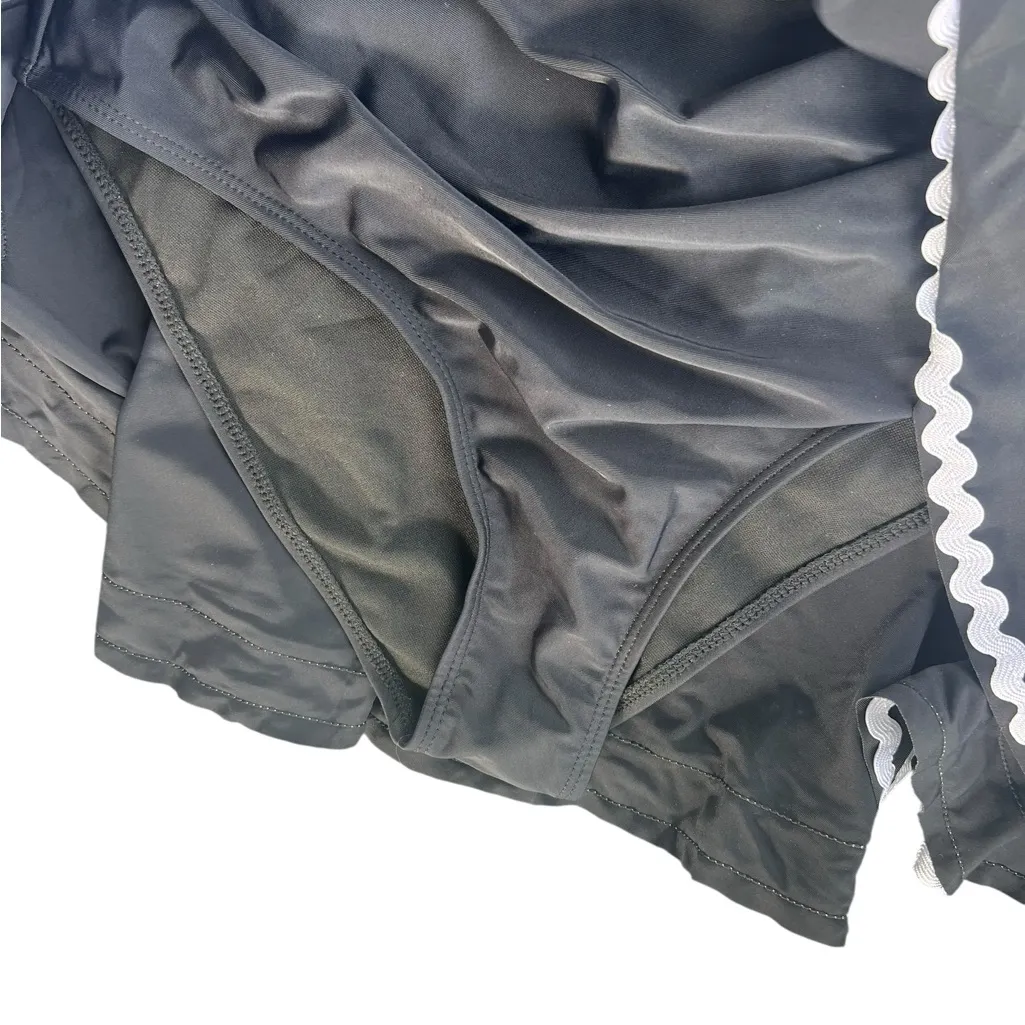 BloomChic Elegant Black swimsuit swim dress Size 12 - Image 4