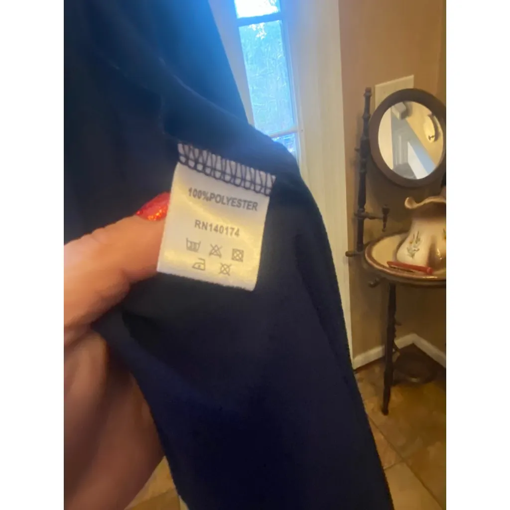 Women's REBORN navy Pants with overlay skirt 1X Blue - Image 3