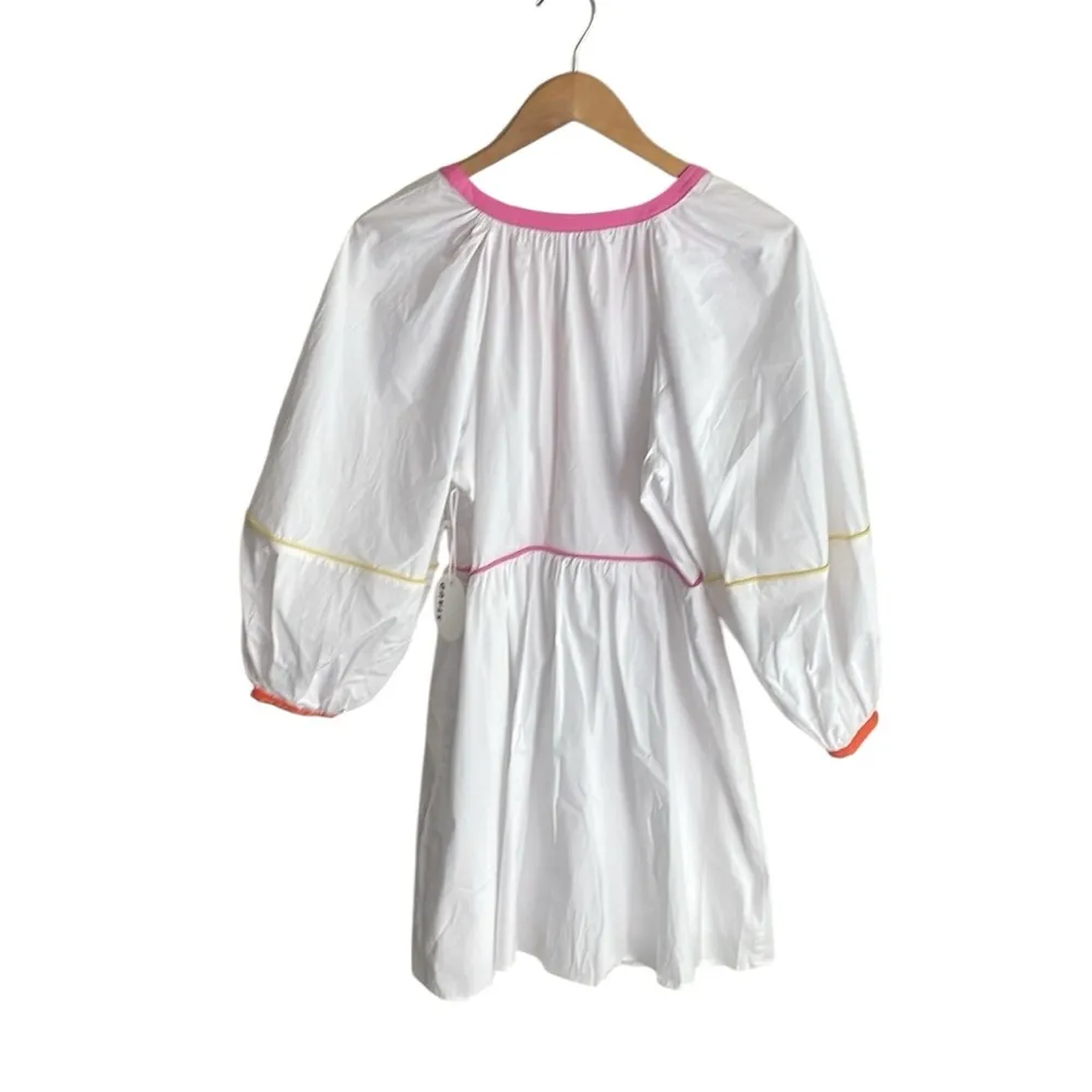 STAUD Mini Demi Dress White Multi - Image 3