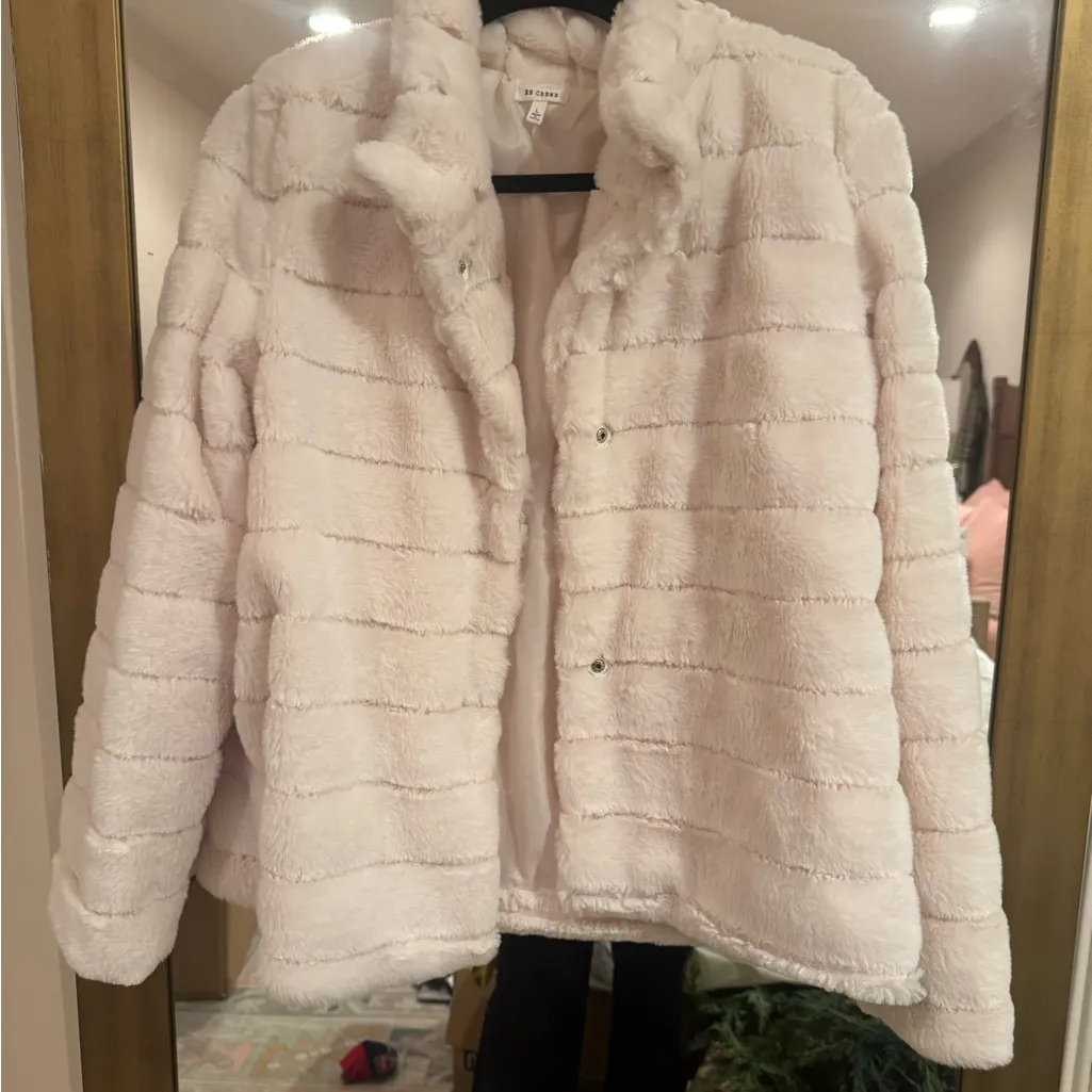 En Creme Soft Cream Teddy Jacket Size L - Image 3