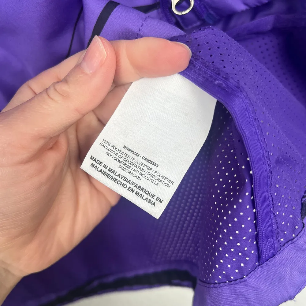 Nike Women's Fully Zip Hooded Running Jacket Purple Sz S‎ - Image 6