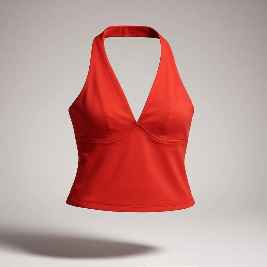 Intimately Free People Still Here Halter Top in Red Size X Small Boho Chic - Image 3