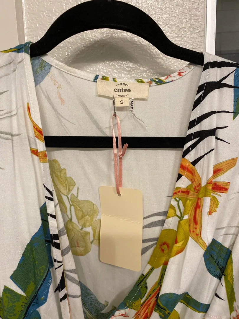 Entro Floral Wrap Dress - Image 4