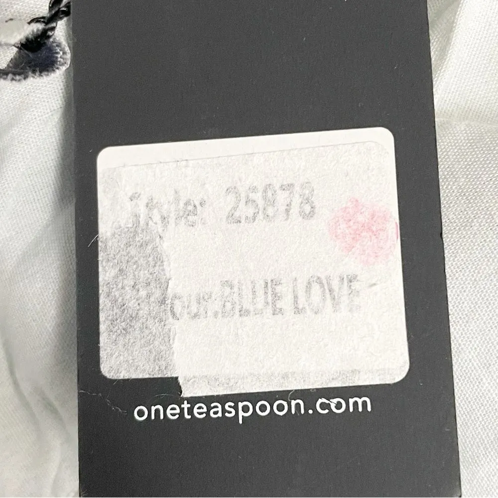 NWT One Teaspoon 1982s High Waist Barrel Jeans in Blue Love Medium Wash Size 26 - Image 15